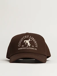 COUNTRY LIBERTY SOLID BROWN COWBOY HAT