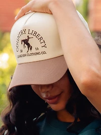 COUNTRY LIBERTY BROWN COWBOY HAT