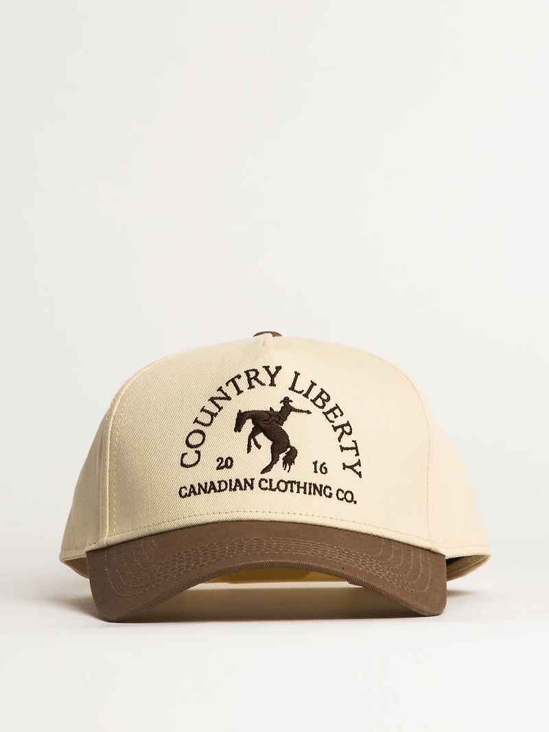 COUNTRY LIBERTY BROWN COWBOY HAT