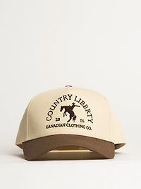 COUNTRY LIBERTY BROWN COWBOY HAT