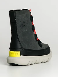 KIDS SOREL EXPLORER LACE WATER PROOF YOUTH - CLEARANCE