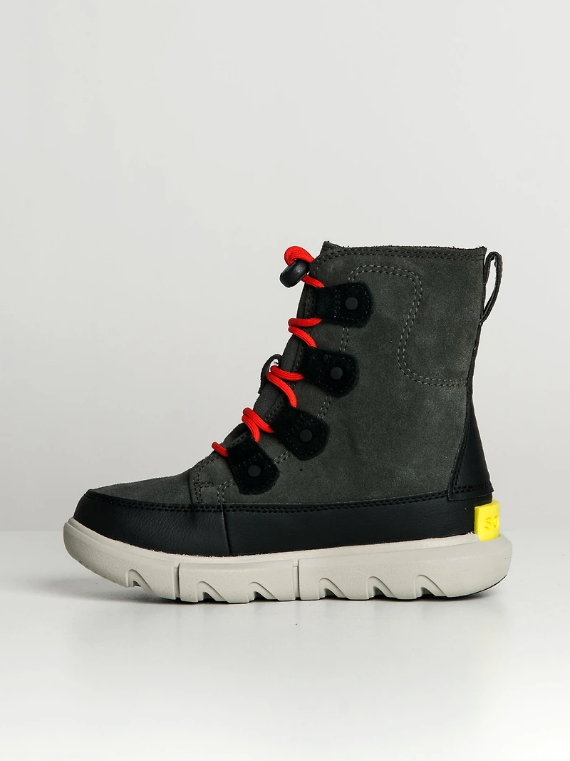 KIDS SOREL EXPLORER LACE WATER PROOF YOUTH - CLEARANCE
