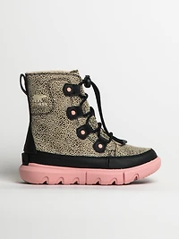 KIDS SOREL YOUTH EXPLORER LACE WATERPROOF BOOT - CLEARANCE