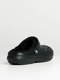 MENS CROCS CLASSIC LINED CLOGS - BLACK