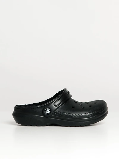 CROCS KIDS CLASSIC LINED CLOG - BLACK