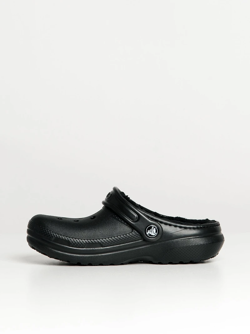 CROCS KIDS CLASSIC LINED CLOG - BLACK
