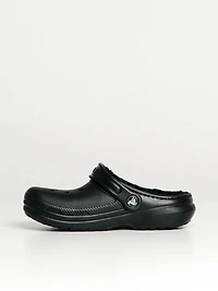 CROCS KIDS CLASSIC LINED CLOG - BLACK