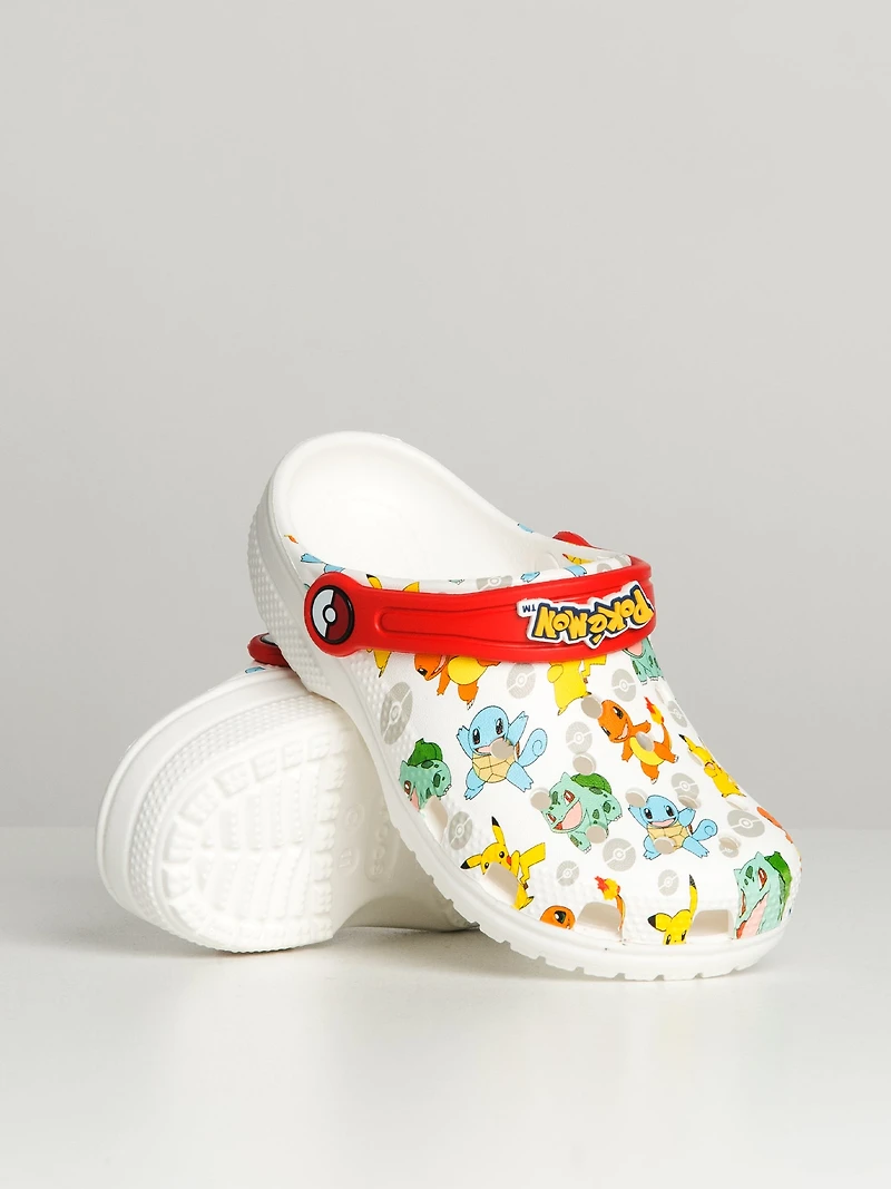 CROCS KIDS CLASSIC POKEMON CLOG - WHITE