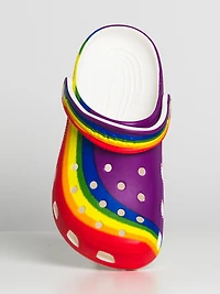 WOMENS CROCS CLASSIC RAINBOW DYE CLOG - CLEARANCE