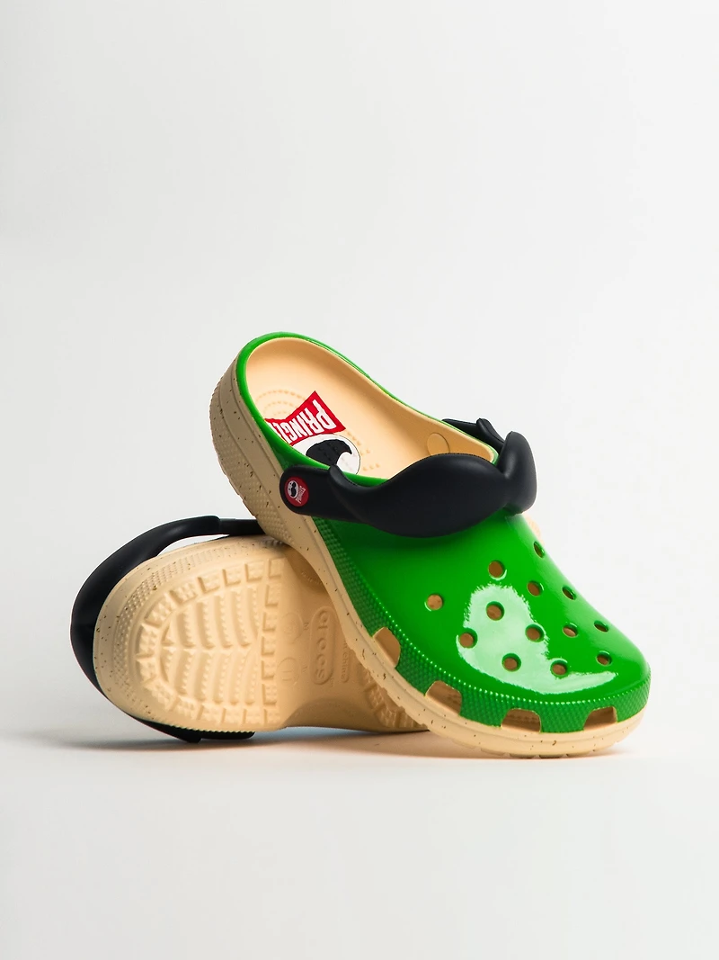 MENS CROCS PRINGLES CLASSIC CLOG - GREEN/BLUE CLEARANCE