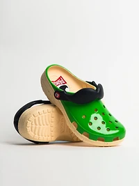 MENS CROCS PRINGLES CLASSIC CLOG - GREEN/BLUE CLEARANCE