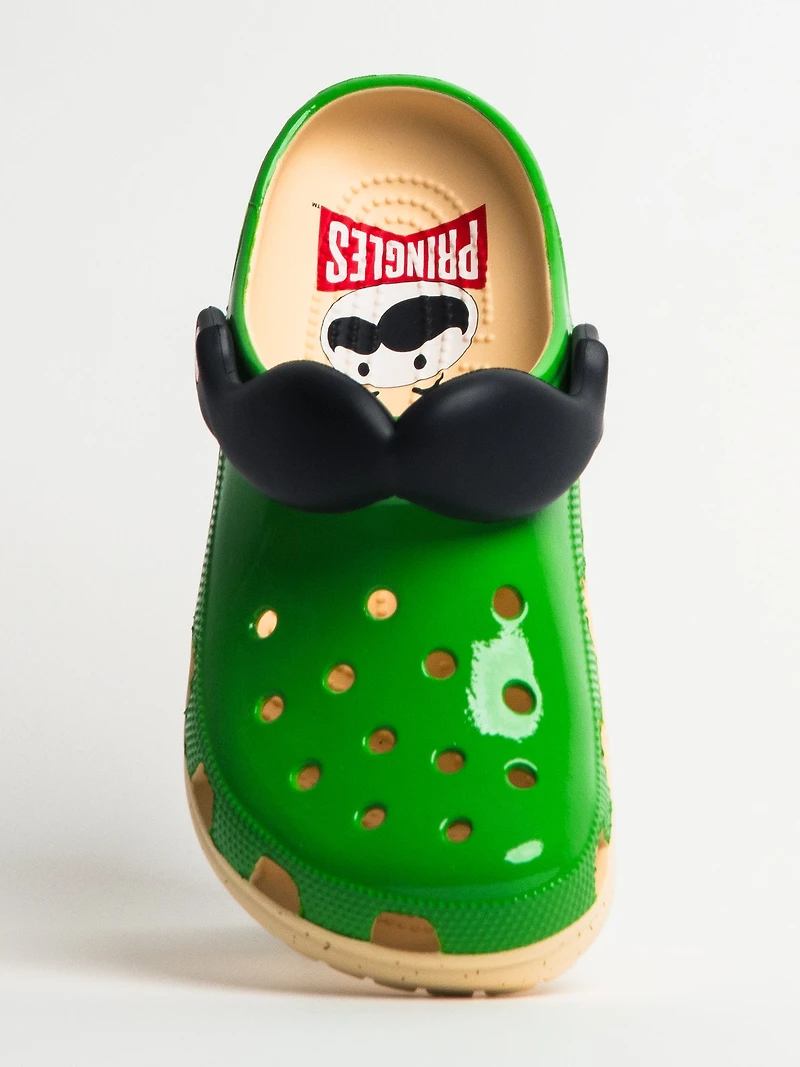 MENS CROCS PRINGLES CLASSIC CLOG - GREEN/BLUE CLEARANCE