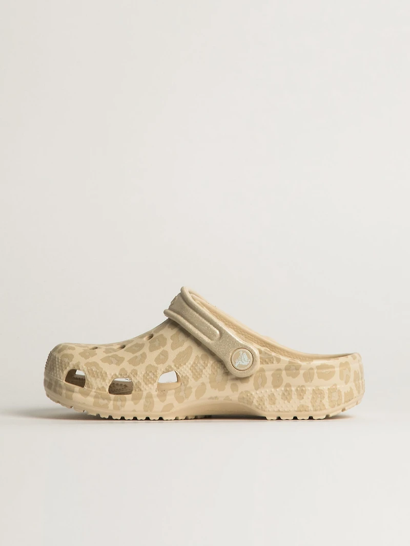 KIDS CROCS CLASSIC GRAPHIC CLOG - LEOPARD
