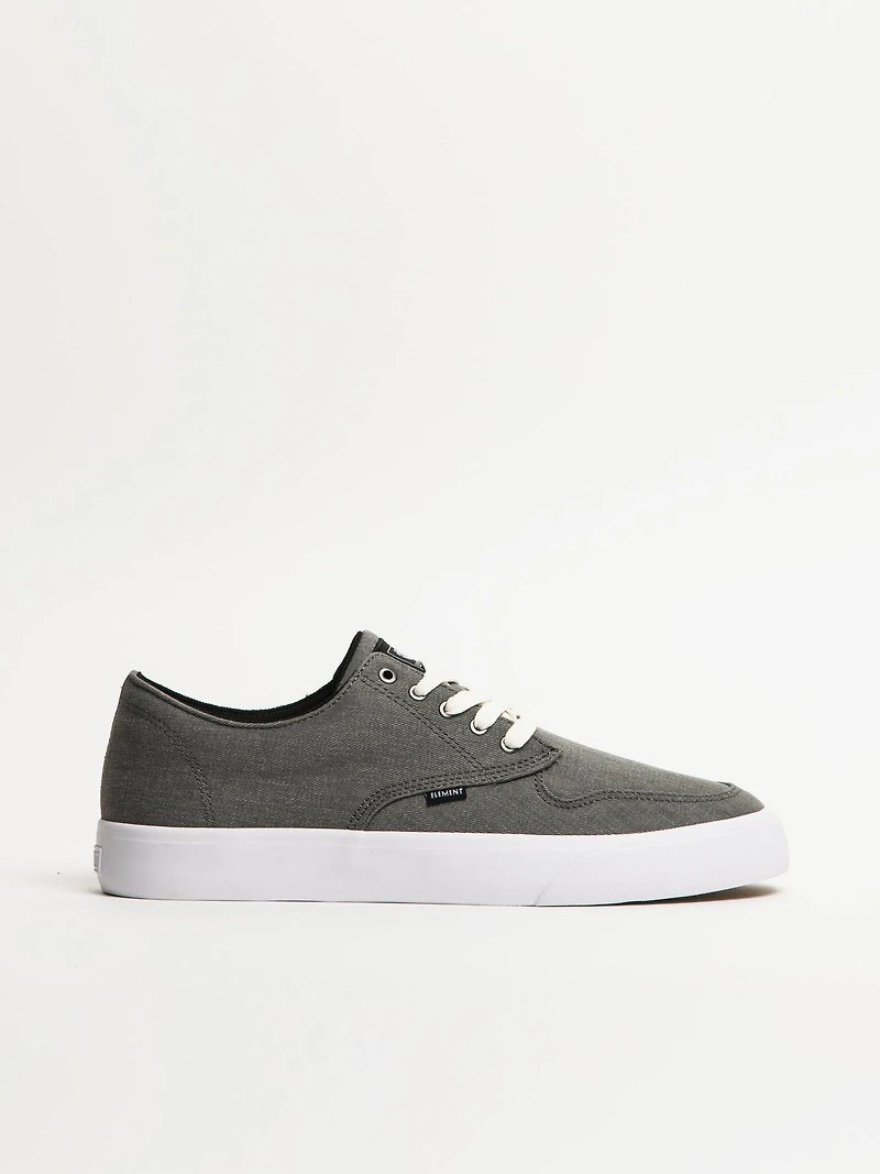 MENS ELEMENT TOPAZ C3 CANVAS HEATHER GREY SNEAKER - CLEARANCE