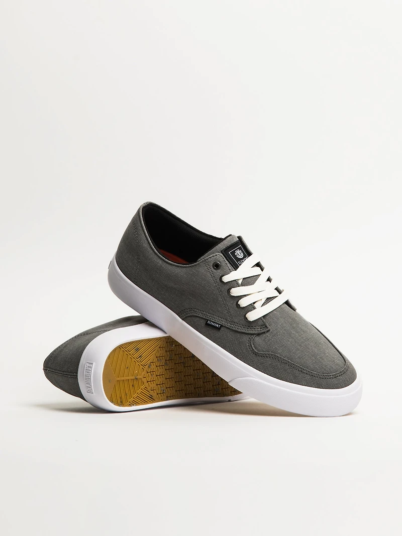 MENS ELEMENT TOPAZ C3 CANVAS HEATHER GREY SNEAKER - CLEARANCE