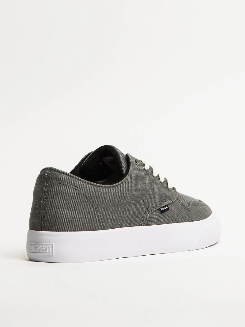 MENS ELEMENT TOPAZ C3 CANVAS HEATHER GREY SNEAKER - CLEARANCE