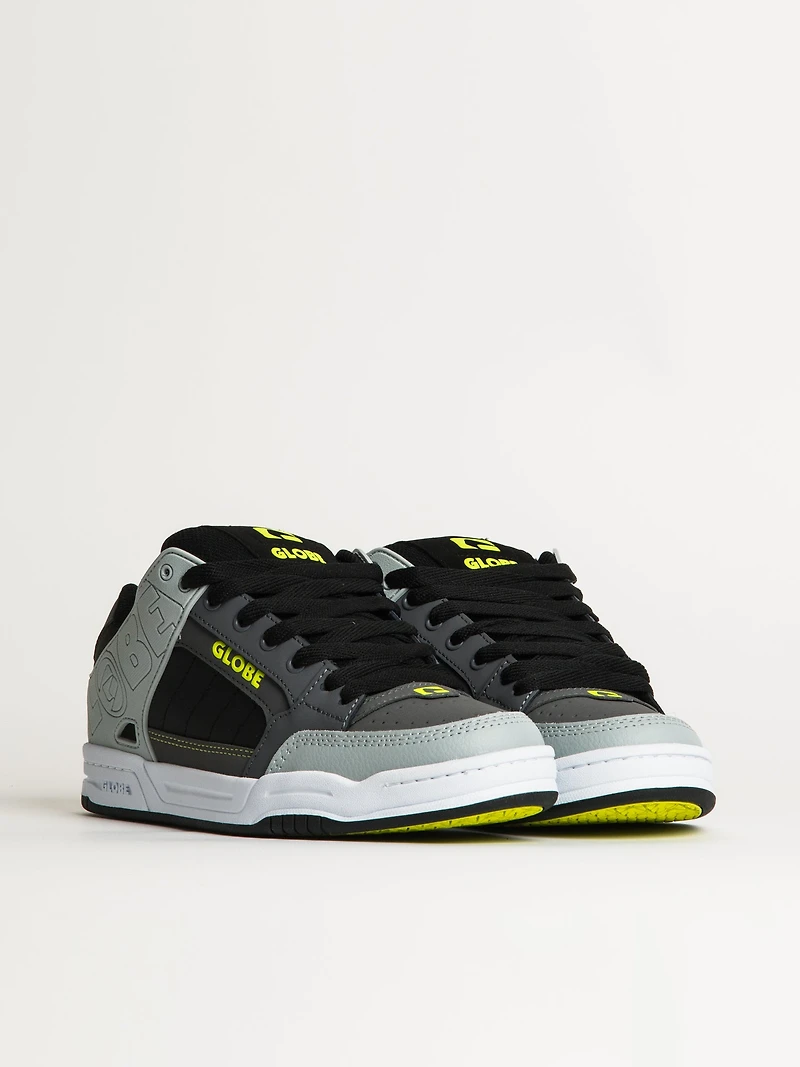 MENS GLOBE TILT SNEAKER - GREYSCALE/BLACK