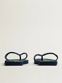 MENS HAVAIANAS TOP ALOHA SANDALS - NAVY