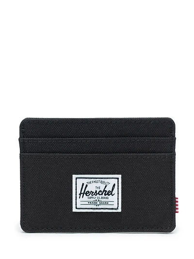 HERSCHEL SUPPLY CO. CHARLIE CARD WALLET - BLACK  - CLEARANCE