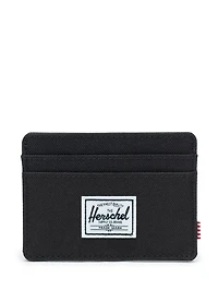 HERSCHEL SUPPLY CO. CHARLIE CARD WALLET - BLACK  - CLEARANCE