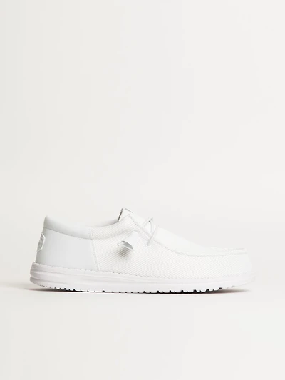 MENS HEYDUDE WALLY FUNK MONO SLIP-ON - WHITE