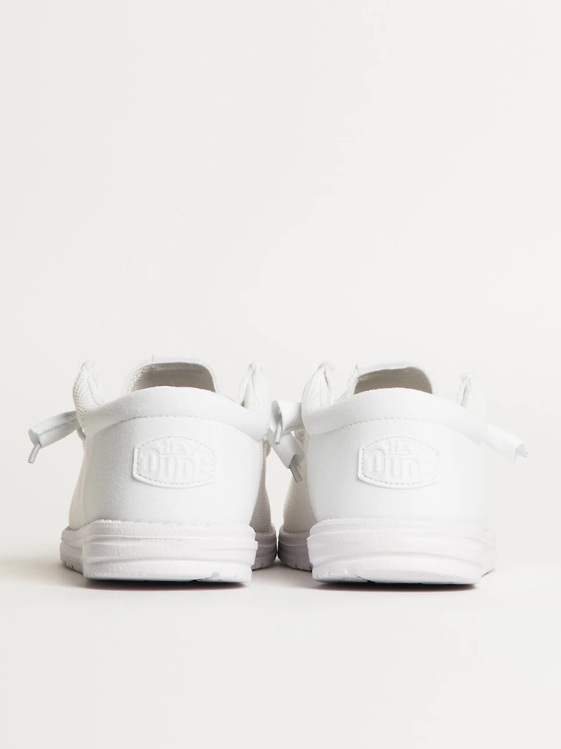 MENS HEYDUDE WALLY FUNK MONO SLIP-ON - WHITE