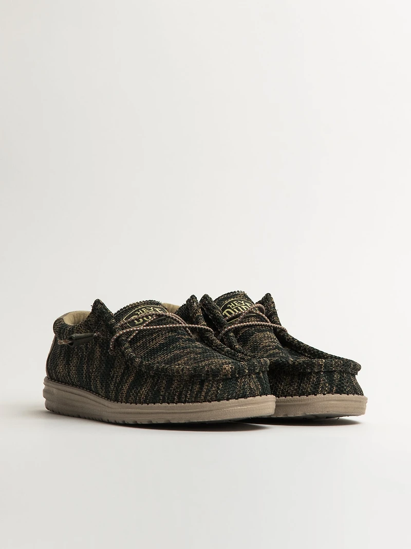 MENS HEYDUDE WALLY SOX WOODLAND CAMO