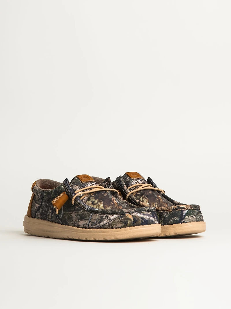 MENS HEYDUDE WALLY MOSSY OAK - CAMO