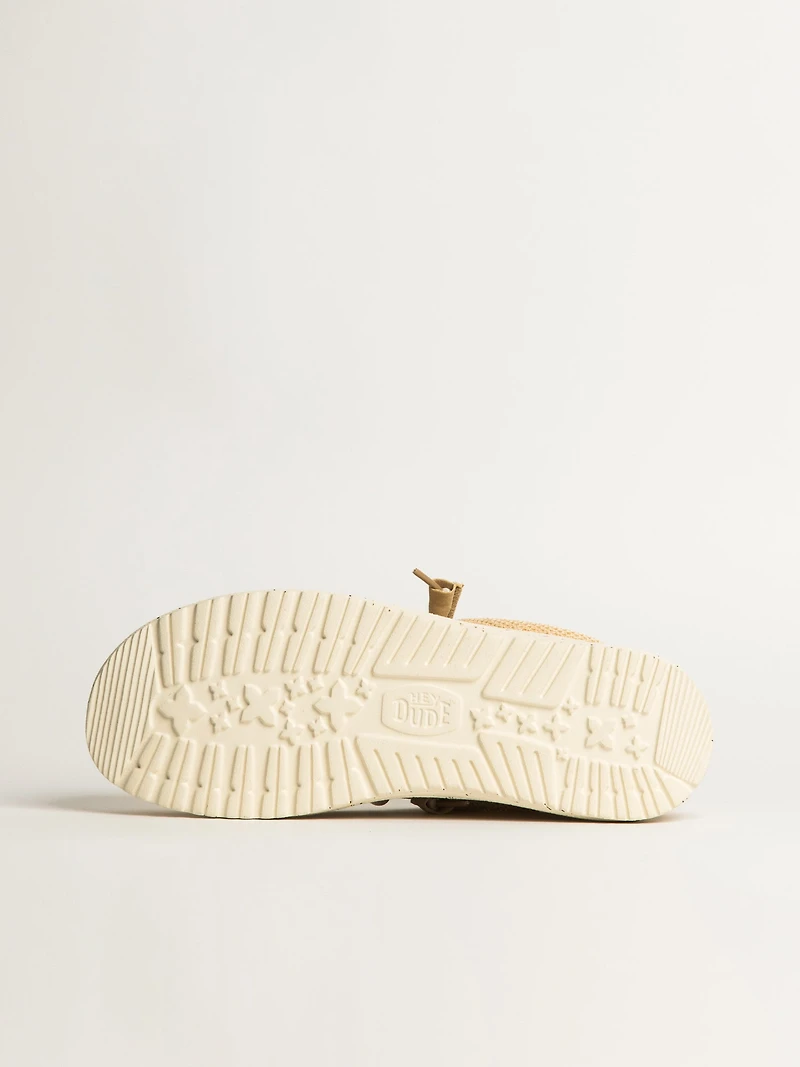 MENS HEYDUDE WALLY STRETCH SOX SLIP-ON - IRISH CREME