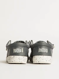 KIDS HEYDUDE WALLY YOUTH STRETCH SOX - GREY