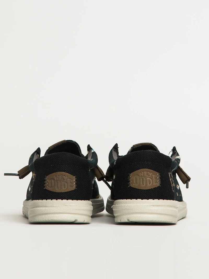 MENS HEYDUDE WALLY MARLIN SLIP-ON - BLACK