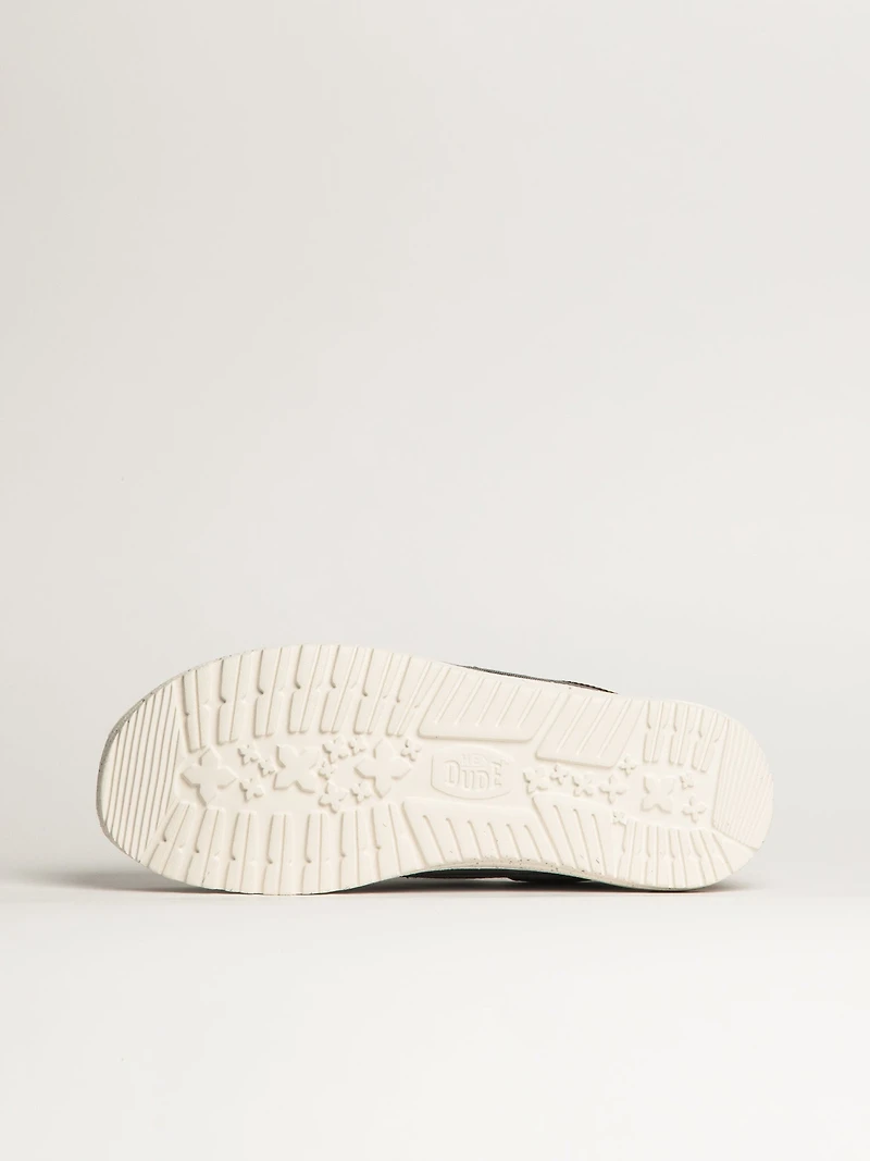 MENS HEY DUDE WALLY CRUZ STRETCH CANVAS - GREY