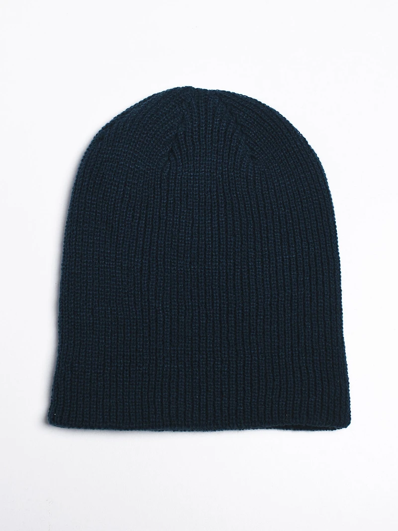 CLASSIC SOLID BEANIE BLUE - CLEARANCE