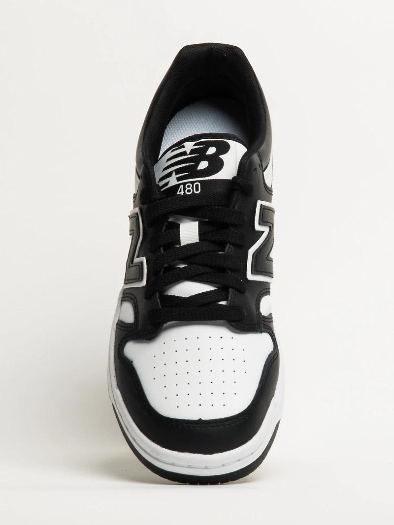 MENS NEW BALANCE 480 SNEAKER - WHITE/BLACK