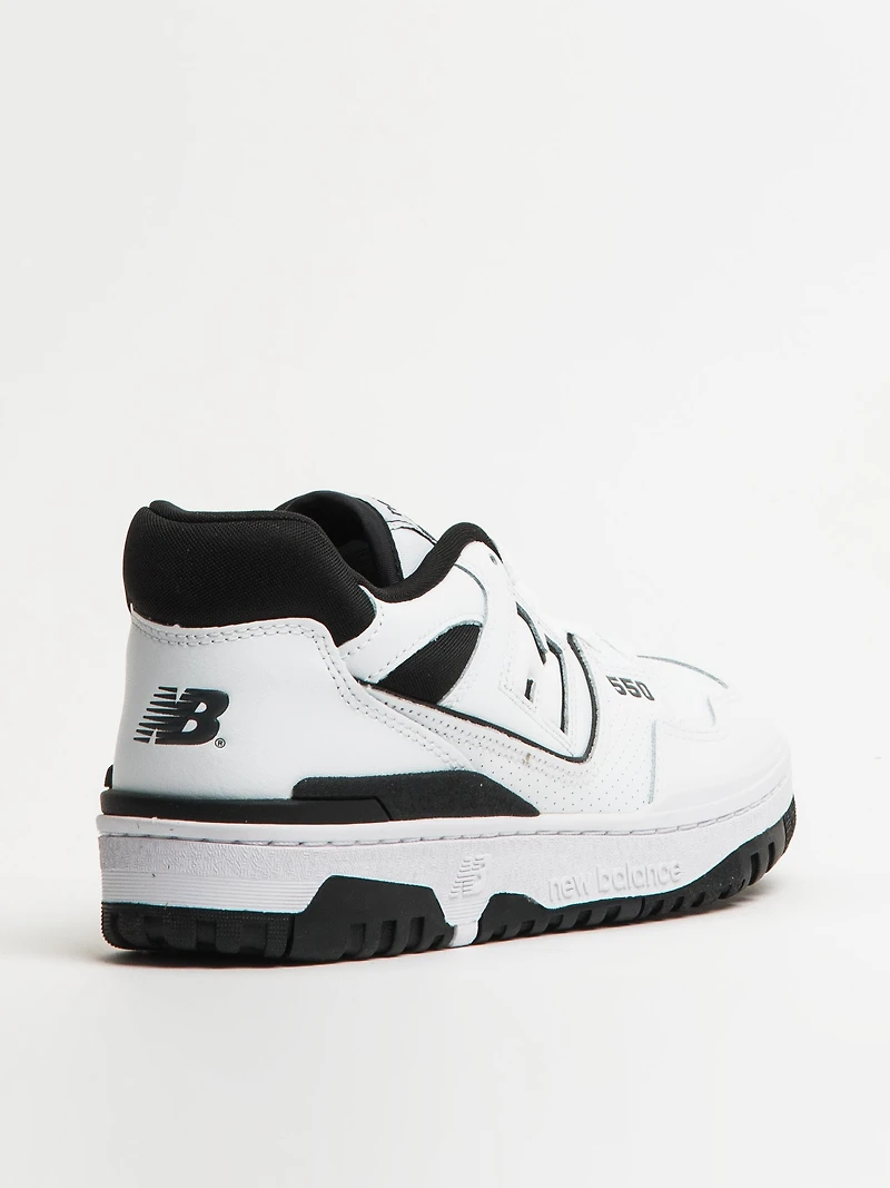 MENS NEW BALANCE THE BB550 SNEAKER - WHITE/BLACK