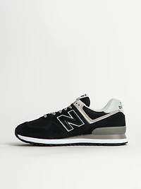 MENS NEW BALANCE 574 SNEAKER - BLACK/WHITE