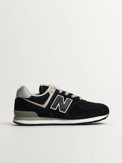 KIDS NEW BALANCE 574 - BLACK/WHITE