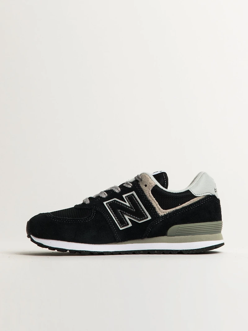 KIDS NEW BALANCE 574 - BLACK/WHITE