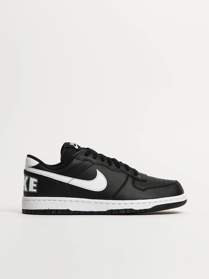 MENS NIKE BIG LOW SNEAKER - BLACK/WHITE