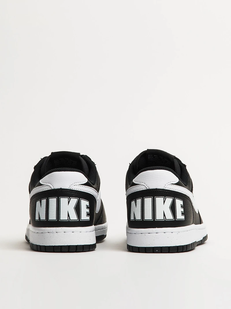MENS NIKE BIG LOW SNEAKER - BLACK/WHITE