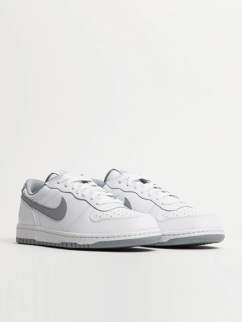 MENS NIKE BIG LOW SNEAKER - WHITE/WOLF GREY