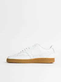 MENS NIKE COURT VISION LOW NEXT NATURE SNEAKER - WHITE/LIGHT BROWN