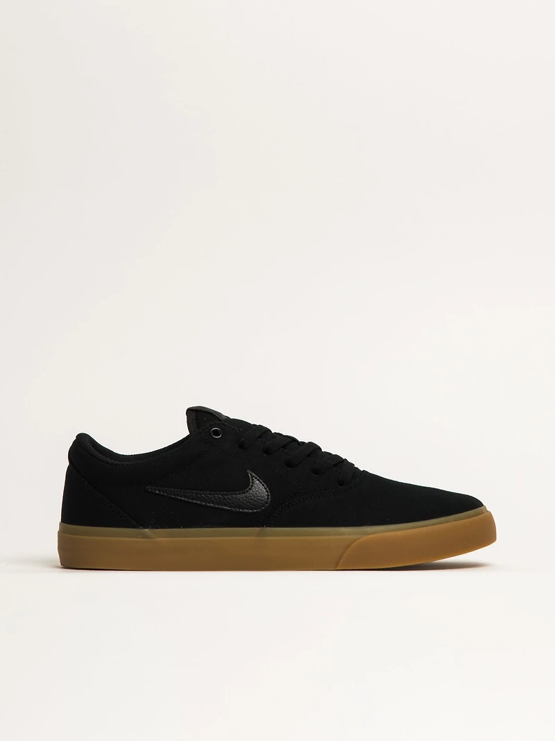 MENS NIKE SB CHARGER CANVAS - BLACK/LIGHT BROWN