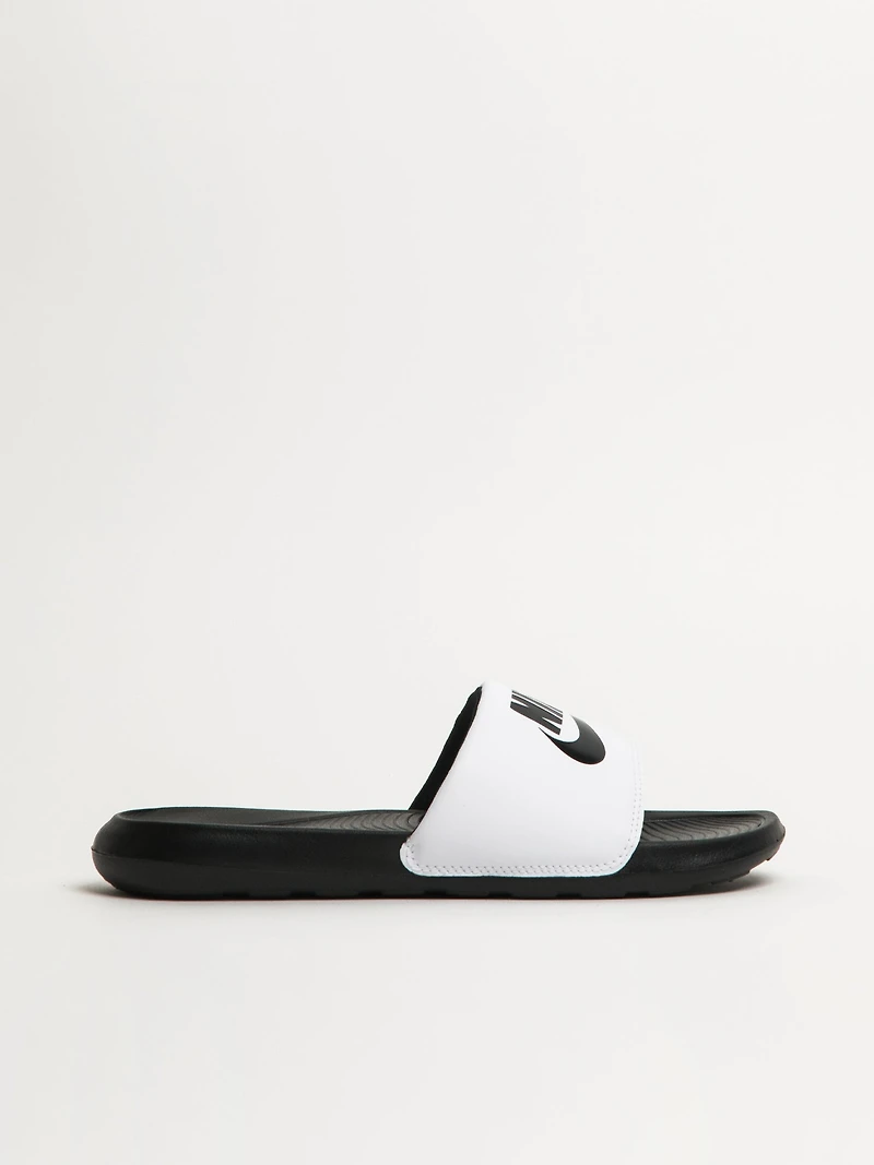 MENS NIKE VICTORI ONE SLIDES - BLACK/WHITE