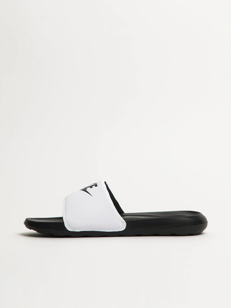 MENS NIKE VICTORI ONE SLIDES - BLACK/WHITE