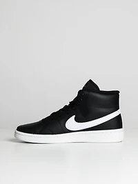 MENS NIKE COURT ROYALE 2 MID SNEAKER - BLACK/WHITE