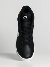 MENS NIKE COURT ROYALE 2 MID SNEAKER - BLACK/WHITE