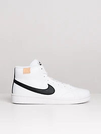MENS NIKE COURT ROYALE 2 MID SNEAKER - WHITE/BLACK