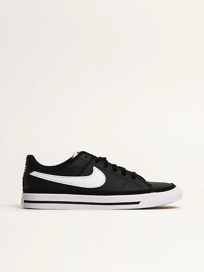 KIDS NIKE COURT LEGACY SNEAKER - BLACK/WHITE
