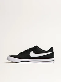 KIDS NIKE COURT LEGACY SNEAKER - BLACK/WHITE